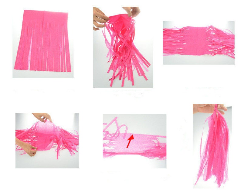 Tissue Paper Tassels Tassel Garland Custom Banner Garland Etsy