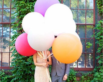 36 inch Rainbow Balloons / Birthday Balloon Bouquet Kit Balloon Set Giant Birthday Bouquet Kit Balloon Set Baby ShowerBaby Shower