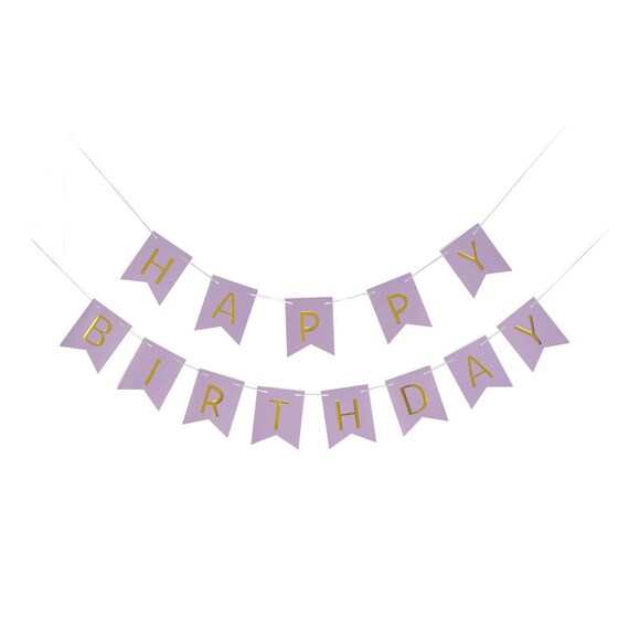 Purple And Gold Birthday Party Decorarations Glitter Gold Etsy