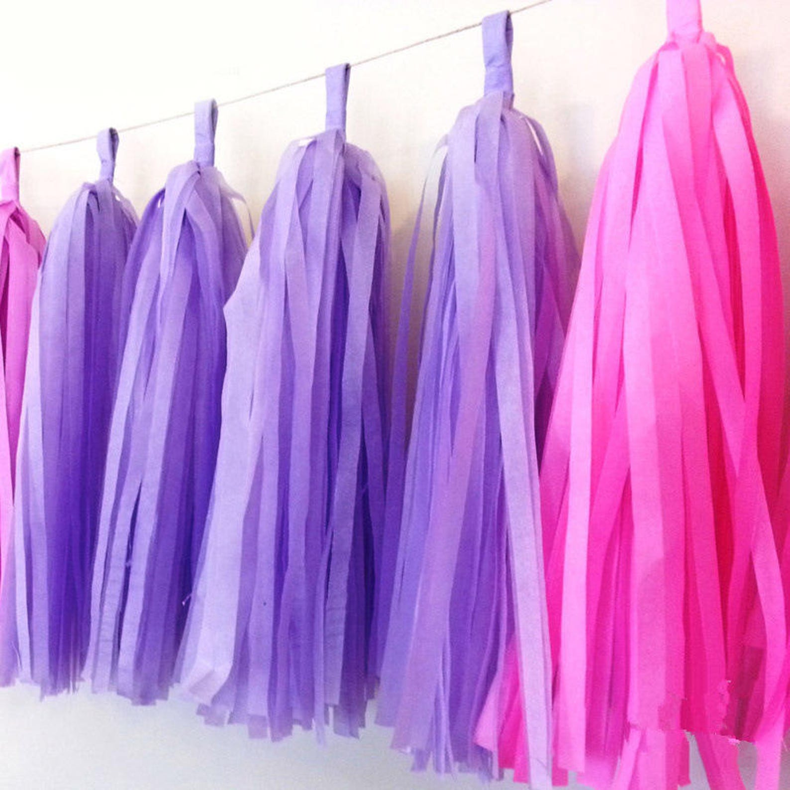 Tissue Paper Tassels Tassel Garland Custom Banner Garland Etsy
