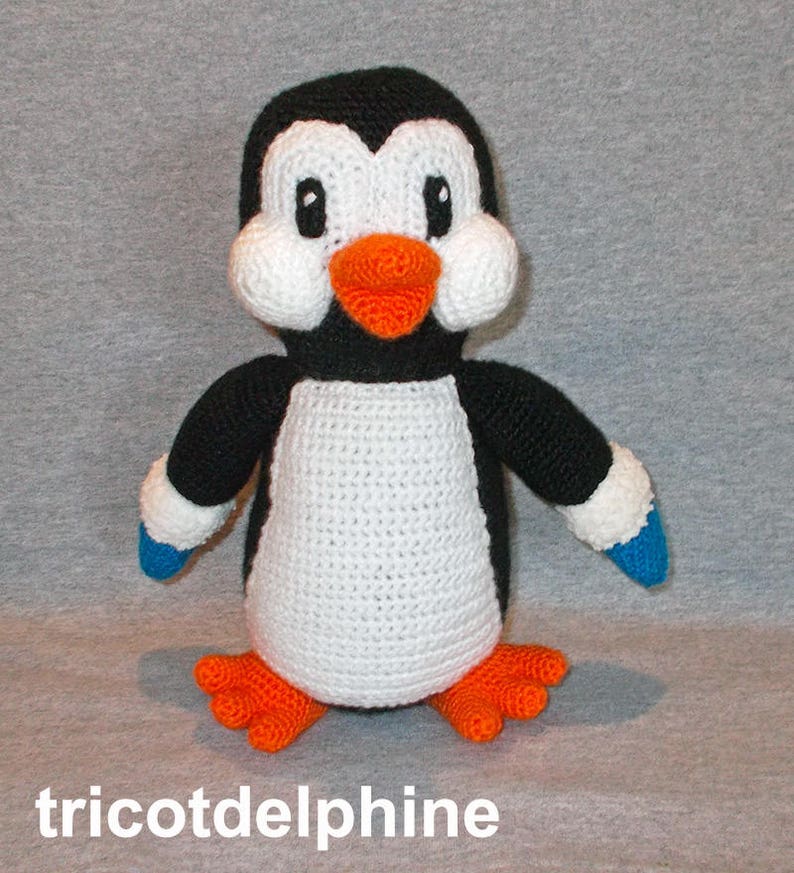 Modèle tuto crochet petit pingouin Noël hiver amigurumi Etsy