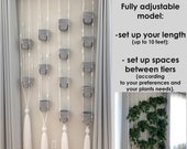 Adjustable wall planter, room divider, plant hanging