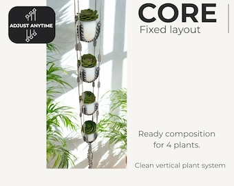 CORE Vertical Hanging Planter – Minimal Indoor Plant Hanger