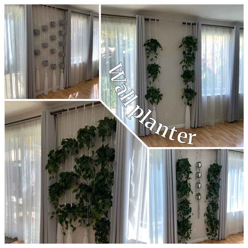 Adjustable plant hanging wall planter room divider multiple Etsy