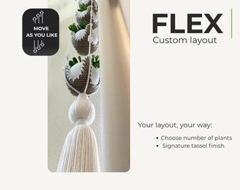 FLEX Adjustable Plant Hanger | Vertical Modern Plant Display System