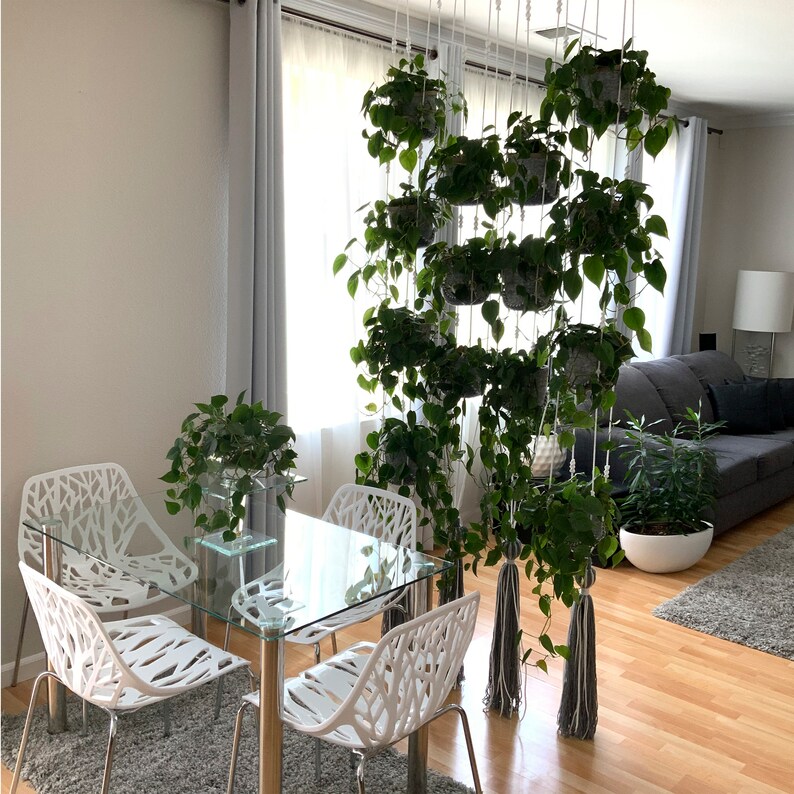 Adjustable plant hanging wall planter room divider multiple Etsy