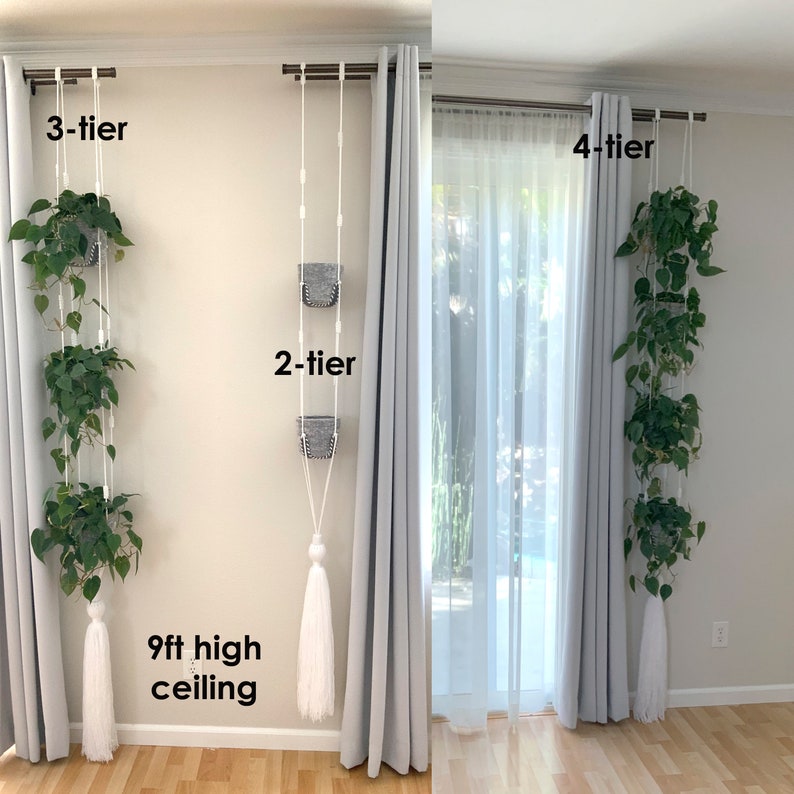 Adjustable plant hanging wall planter room divider multiple Etsy