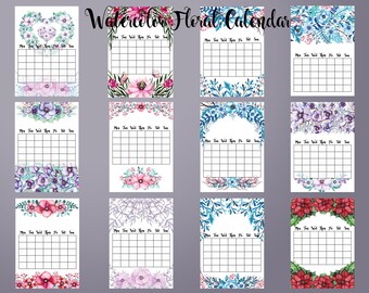 Perpetual A3 Monthly Calendar PRINTABLE Undated Desk Pad | Etsy