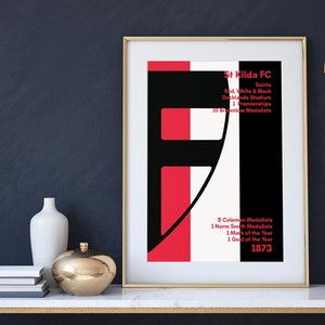 St Kilda FC A3 Printable Poster,  Wall Art, Printables Poster, Modern Art Decoration