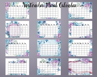 Perpetual A3 Monthly Calendar PRINTABLE Undated Desk Pad Planner - Etsy