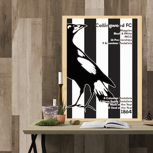 Collingwood FC A3 Printable Poster,  Wall Art, Printables Poster, Modern Art Decoration