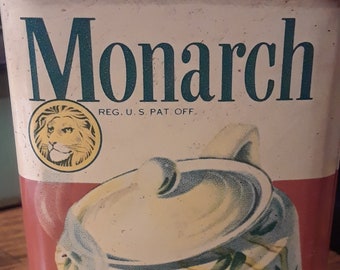 Vintage Monarch Tea Tin