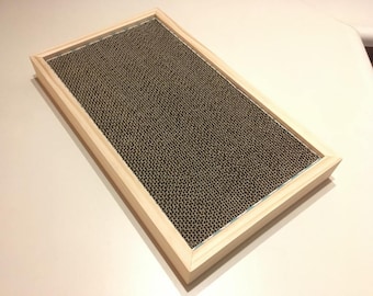 Cardboard Cat Scratcher Wooden Frame - Large