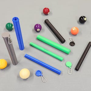 Flat pool rack storage case, Billiard rack travel tube, Magic Perfect Accu-rack image 4