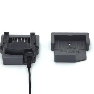 Porter cable charger wall mounting bracket, slide in charging holder