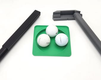 Collapsible golf putter, travel cup, breakdown shaft, short game practice tool