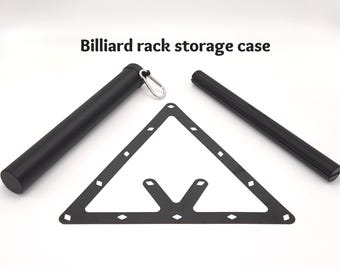 Flat pool rack storage case, Billiard rack travel tube, Magic Perfect Accu-rack