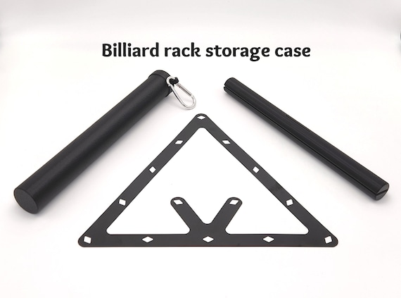 Flat pool rack storage case, Billiard rack travel tube, Magic Perfect Accu-rack