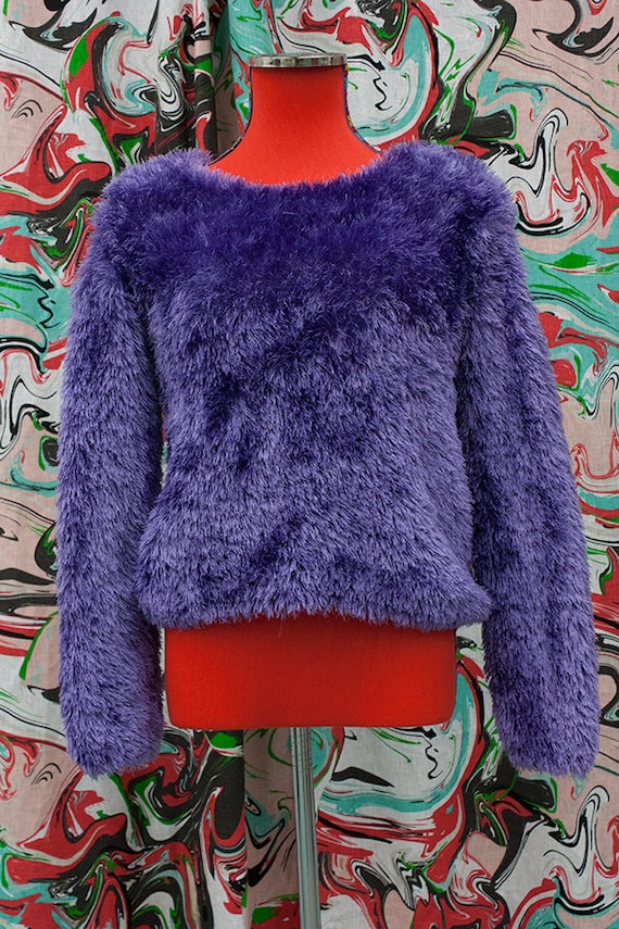 1990's cropped monster sweater