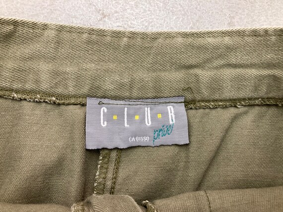 Vintage 90s Y2K Maxi Skirt Olive Green tags Jacke… - image 4