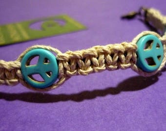 Peace sign bracelet