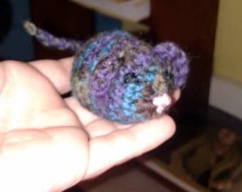 Crocheted Mouse (Dark Multicolored)
