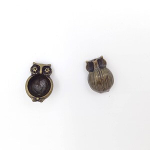 Supports perles hibou bronze vieilli 18.512.5 mm 2 image 1