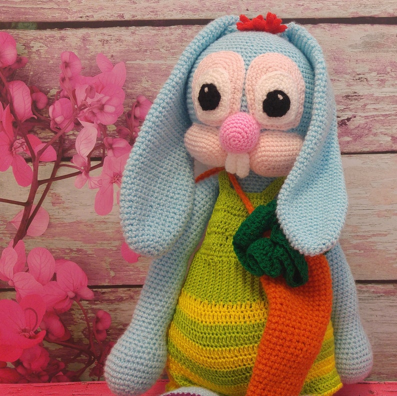 Original Rabbit big doll toy Bunny stuffed animal doll toy for baby kid Nursery Amigurumi baby Bunny toy doll shower birthday gift