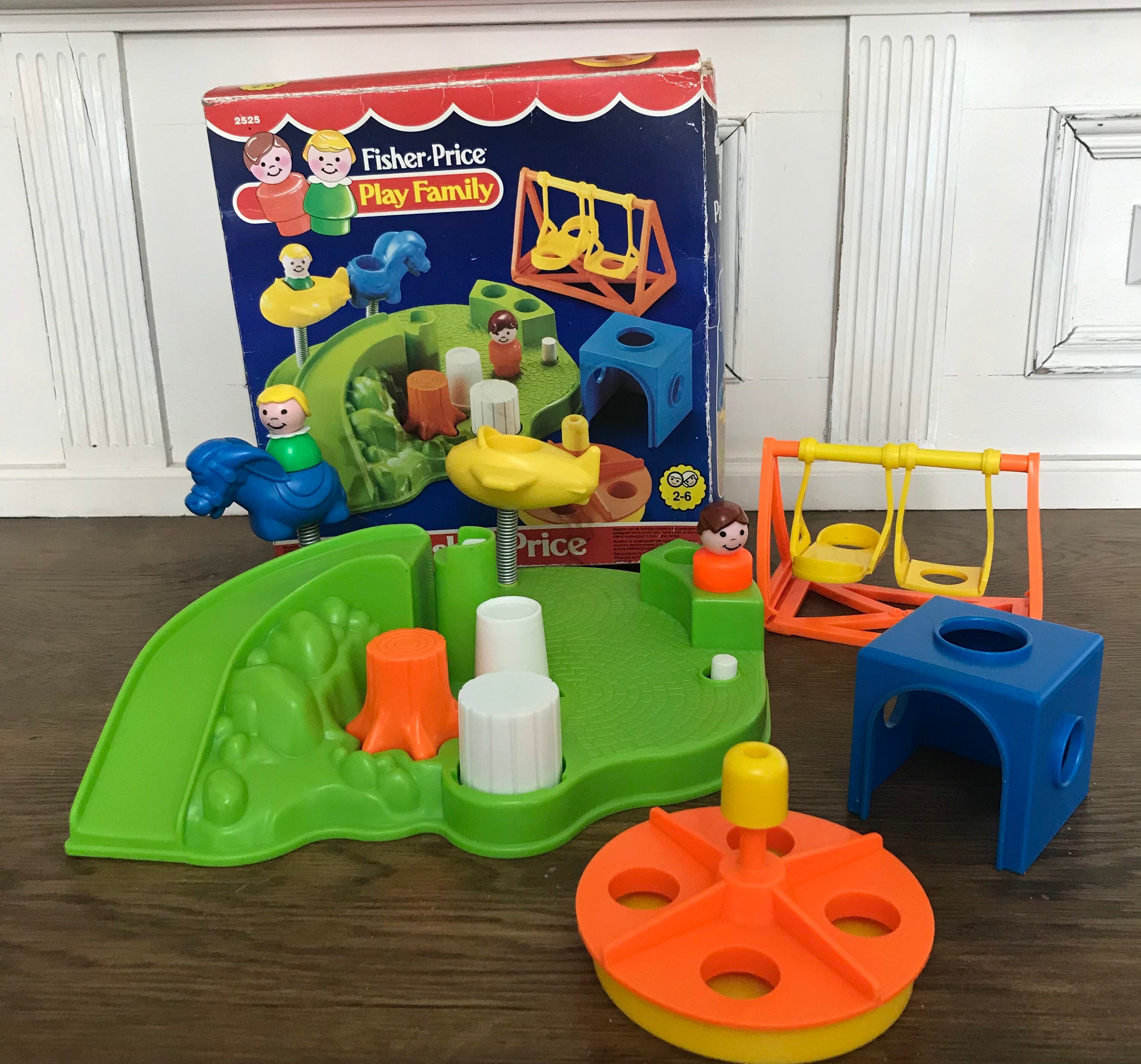 Vintage Fisher Price Little People Playground 2525 Complete Etsy