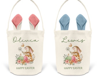 Personalised Easter Bunny Basket - Easter Basket - Easter Gift - Personalised Easter Basket