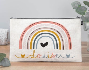 Rainbow Makeup Bag - Rainbow Gift - Makeup Bag - Personalised ,Makeup Bag - Rainbow