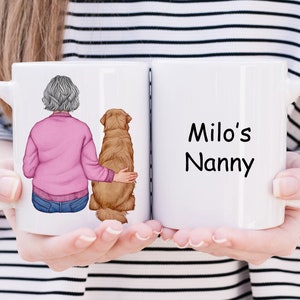 Customisable Dog Grandma Mug - Dog Mug - Custom Dog mug - Dog owner gift - Dog owner mug- Dog Grandma