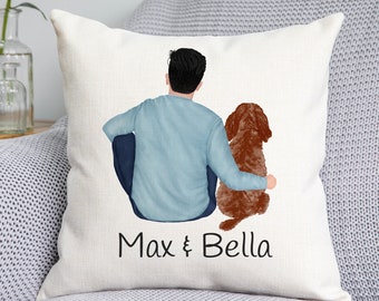 Customisable Dog Cushion - Dog Cushion - Custom Dog cushion - Dog owner gift - Dog owner- Dog Dad