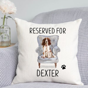 Springer Spaniel Cushion - Dog Cushion - Dog Related Gift - Reserved for dog cushion - Spaniel gift