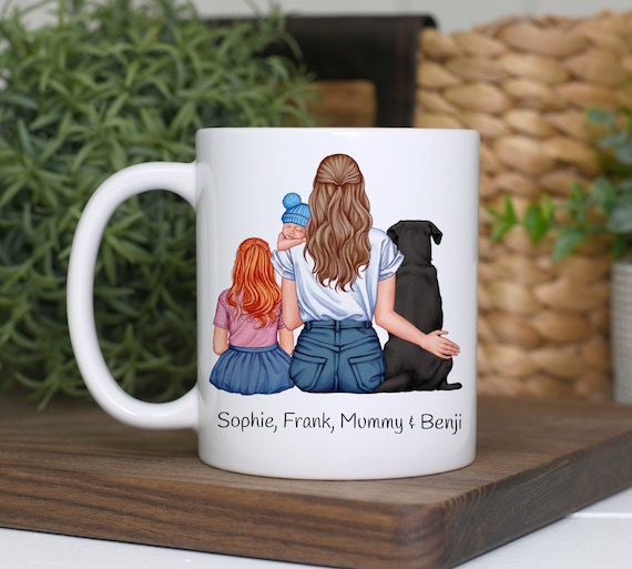 Custom Mum Mug - Mummy Mug - Gift for Mummy- Mum themed Gift - Mummy gift - Mum Gift- Gift from children- Gift from the dog