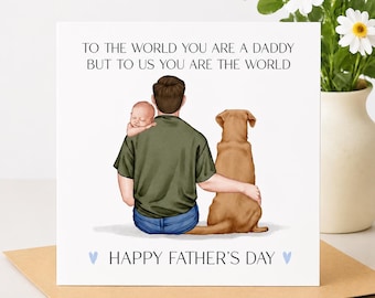 Daddy Personalised Father's Day Card, Dad Card, Daddy Card, Card for Daddy from children, Dad card, father's day card, Father’s Day - Daddy