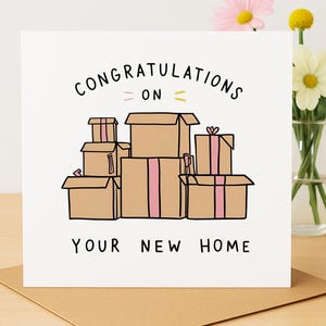 Congratulations on Your New Home Card – Housewarming Gift - New Home Card - Cute New Home Card - Congrats New Home Card - Moving Card