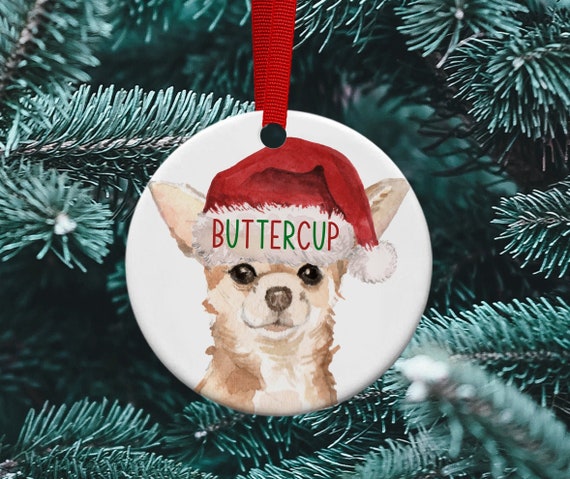 Chihuahua Christmas Tree Ornament Etsy
