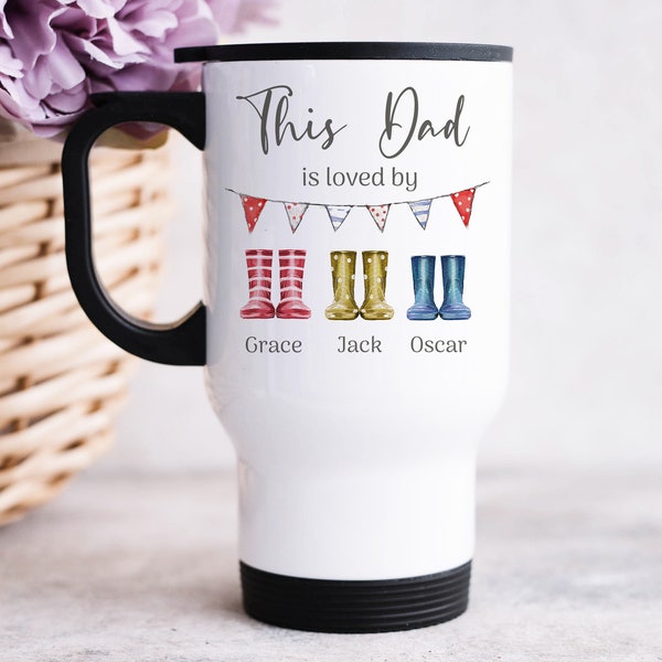 Dad Is Loved By Travel Mug - Daddy Travel Mug - Daddy Gift