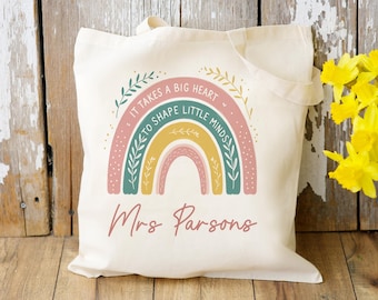 Personalised Teacher Tote Bag | Teacher Gift | Thank You Teacher Gift | Custom Teacher Bag Teacher Gifts | Nursery Teacher Gifts | TA Gifts