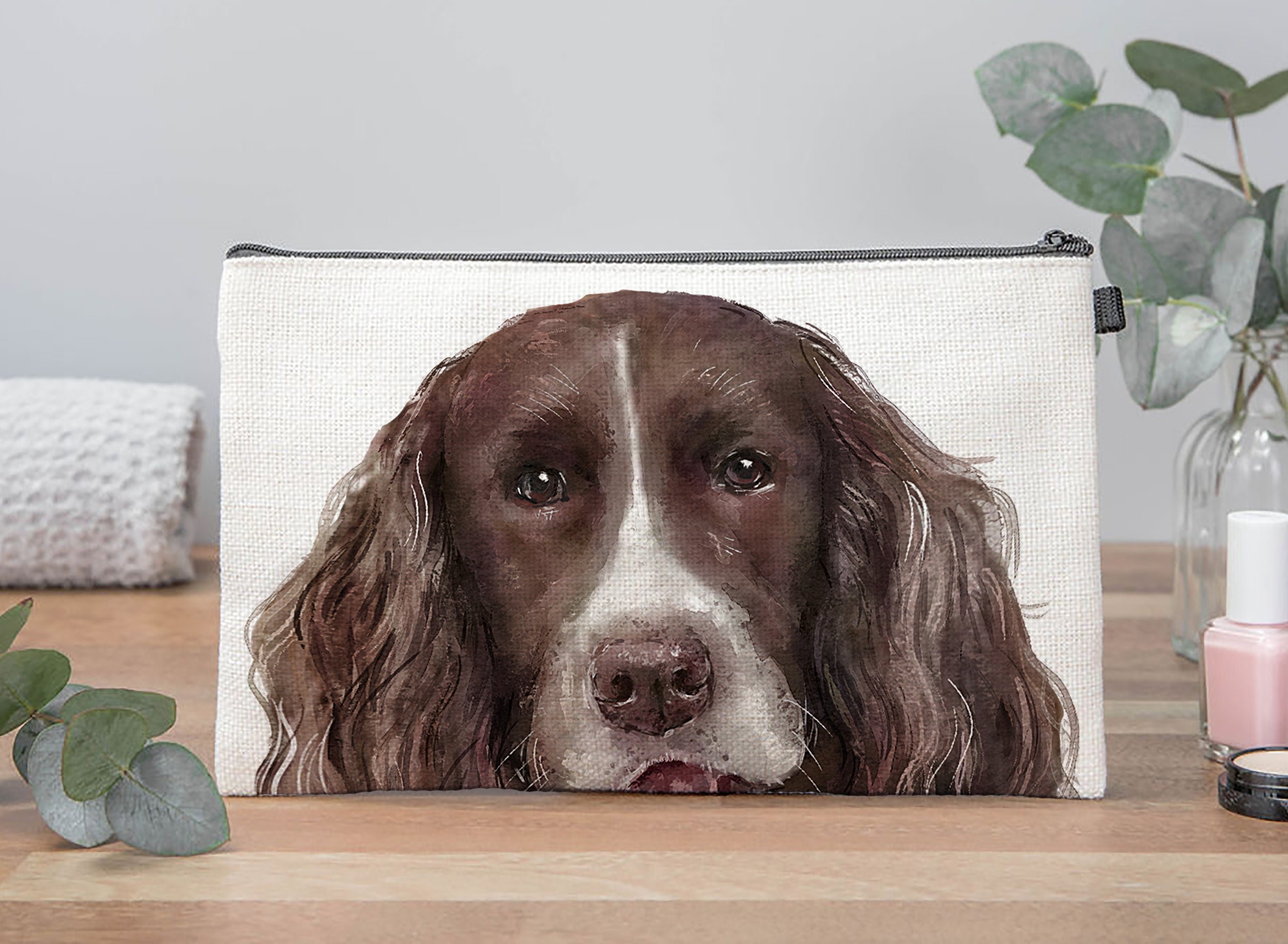 Springer Spaniel Make Up / Cosmetic Bag