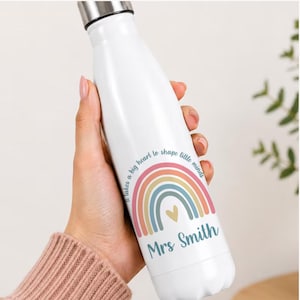 Personalised Teacher Bottle, Teacher, Teacher Gifts, End of Term Teacher Gift, Teacher present Teaching Assistant Gift