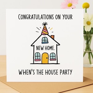 Congratulations on Your New Home Card – Housewarming Gift - New Home Card - Cute New Home Card - Congrats New Home Card - Moving Card
