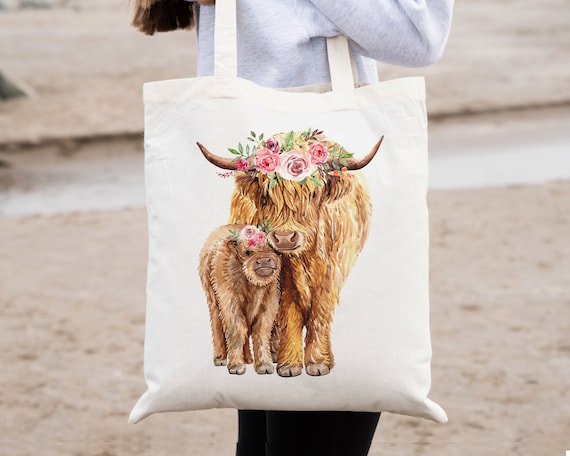 Highland cow bag hotsell