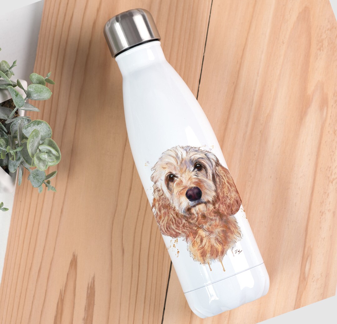 Watercolour Cockapoo Water Bottle - Etsy