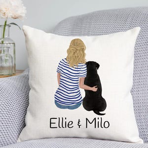 Customisable Dog Cushion - Dog Cushion - Custom Dog cushion - Dog owner gift - Dog owner- Dog Mum