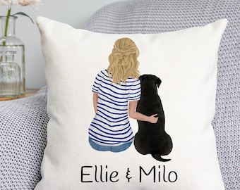 Customisable Dog Cushion - Dog Cushion - Custom Dog cushion - Dog owner gift - Dog owner- Dog Mum