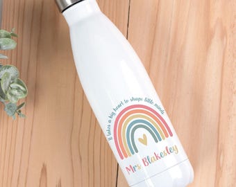 Teacher Water Bottle, Teacher gift, personalised Teacher Gift, Teacher Bottle, End of term gift, Teacher Gifts