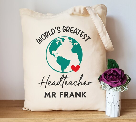 Teacher Tote Bag Greatest Teacher Gift Teacher Gifts Gift Etsy