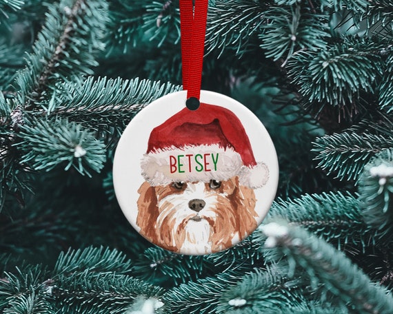 cavapoo christmas ornament